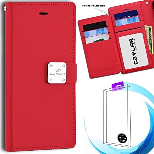 Cevlar Samsung Galaxy S8 Plus S 8 Plus Samsung Galaxy G955 Tri Layer Wallet Phone Case Flip Phone Cover with ID Slot