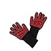 YUANBAI BBQ Grilling Gloves Heat Resistant Oven Mitts Heat Resistant up to 662°F(350°C）for the Grill, Oven, Fireplace, baking cakes, barbecuing ribs, frying fish or grilling steak and More
