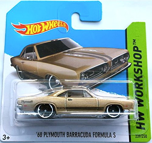 Hot Wheels 2014 HW Workshop '68 PLYMOUTH BARRACUDA FORMULA S 239/250 (Backing card might vary)