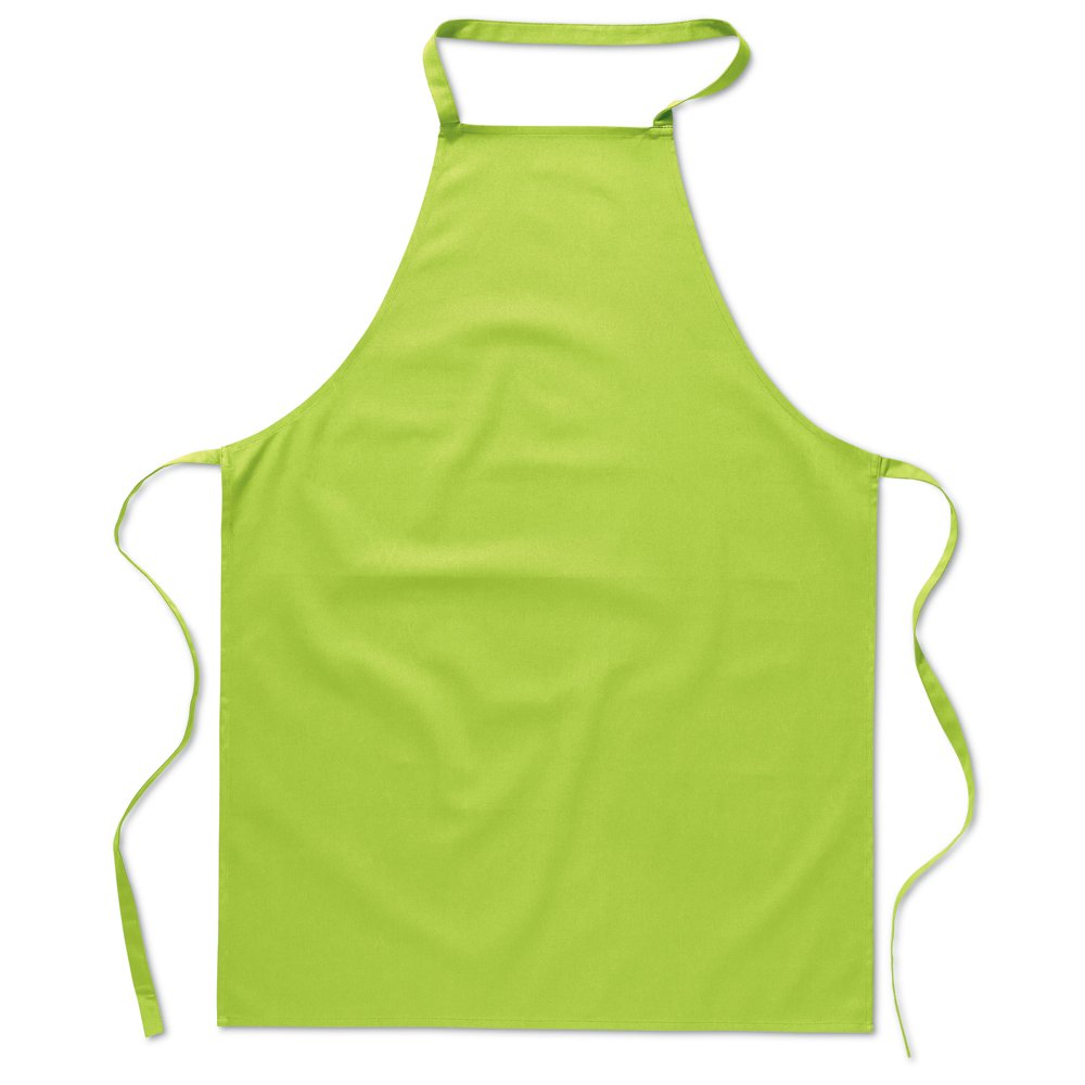 eBuyGB Pack of 10 Catering Cooking Plain Chef's Unisex Kitchen Apron, Cotton, Lime Green