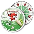 The Laughing Cow, Spreadable Cheese Wedges, 6oz Round (Pack of 4) (Choose Flavor Below) (Creamy Light Swiss)