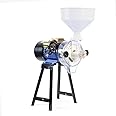 Mill Grinder, Electric Grain Dry Wet Feed Flour Milling Machine Cereals Grinder Rice Corn Grain Coffee Wheat with Funnel (New Upgrade)