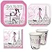 Paris Party Supplies Packs (113+ Pieces for 16 Guests!), Paris Party Supplies, French Birthday, Tableware