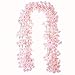 PDTXCLS YXMYH 4pcs Artificial Cherry Blossom Flower Vines Hanging Silk Flowers Garland for Wedding Party Home Decor, 5.9 Feet