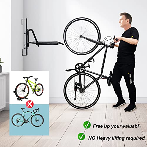 SLFJOSN Bike Rack Garage Wall Mounted Bike Storage for Indoor Space Saving, Easy Install Bicycle