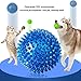3 Pcs Pet Squeaky Chewing Balls Puppy Chew Toys Soft Stab Balls Cleaning Teeth Toys Play Balls with High Bounce for Large Medium Small Pet Dog Cat