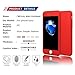 iPhone 7 Plus Case, Coocolor 360 Degree All-Around Ultra Thin Full Body Coverage Protection Dual Layer Hard Slim Case + Tempered Glass Screen Protector for iPhone 7 Plus-Red