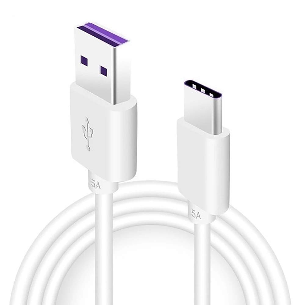 PUTOAHAO White 1.5mUsb Type C Fast Charging Charger Cable Compatible with for Huawei P40 P30 Pro Mate 40 Pro Honor 60 50,Samsung Galaxy and other Usb Type C Mobile Phone