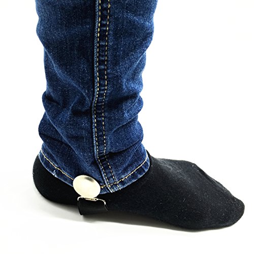 Boncas Improved Sturdy Adjustable Elastic Boot Straps Pant Clips