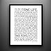 Life Manifesto Poster - The World Famous Original Motivational Quote Wall Art Picture Print - Size A2 (420 x 594mm)