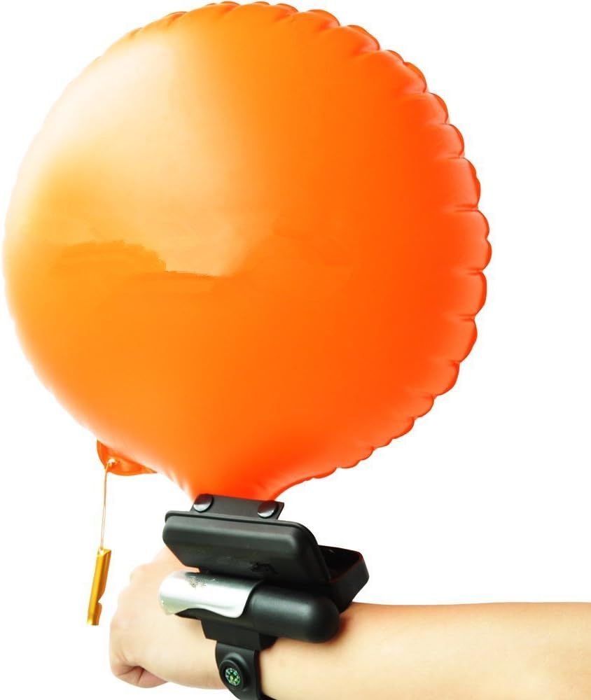 Wearable Portable Rescue Device Float Wristband Lightweight Water Buoyancy Aid Device for Adult Kids&New Swimmers Drowning with Inflatable Gasbag Swimming Safety Device