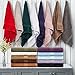 Superior Egyptian Cotton Pile Bath Towel Set of 2, Ultra Soft Luxury Towels, Thick Plush Essentials, Absorbent Heavyweight, Guest Bath, Hotel, Spa, Home Bathroom, Shower Basics, Chocolate