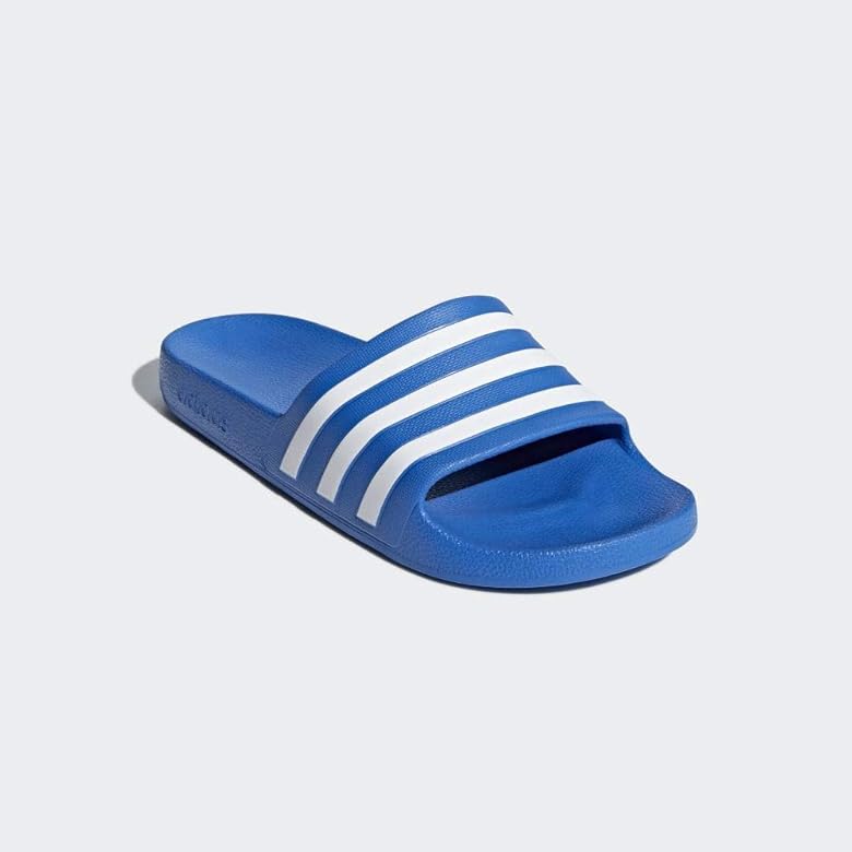 navy blue adidas slides