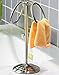 Deluxe Brushed Nickel Steel Small Hand Towel Holder Stand