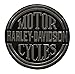 Harley-Davidson Embossed H-D Platinum Disc Round Tin Sign, Black 2010701