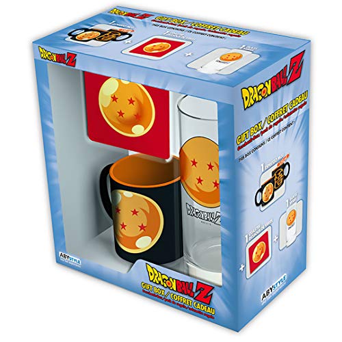 Dragon Ball Z 3Pc. Drinkware Gift Set (Includes Drinking Glass