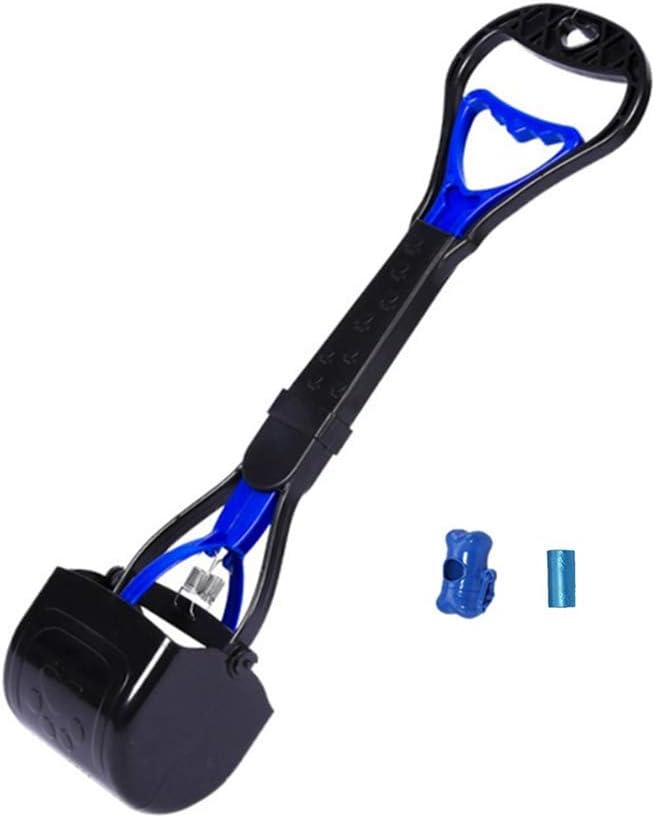 Ceasyde Dog Pooper Scooper, 17.7 Inch Long Handle Walking Poo Remover