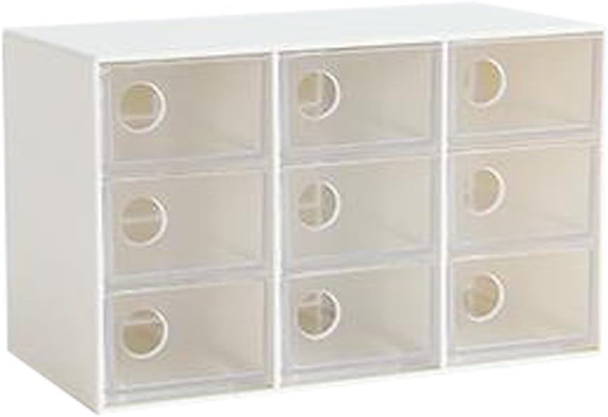 Modern Office Plastic Desktop Storage Drawer Organizer9 Storage White Amazon.co.uk