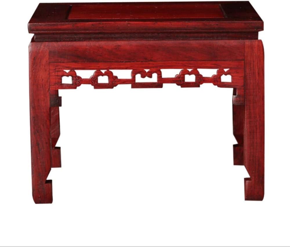 YAMERIJIA Red Rosewood Square Square Table Miniature Small Furniture Model Rosewood Ornaments Classical Mahogany Craft