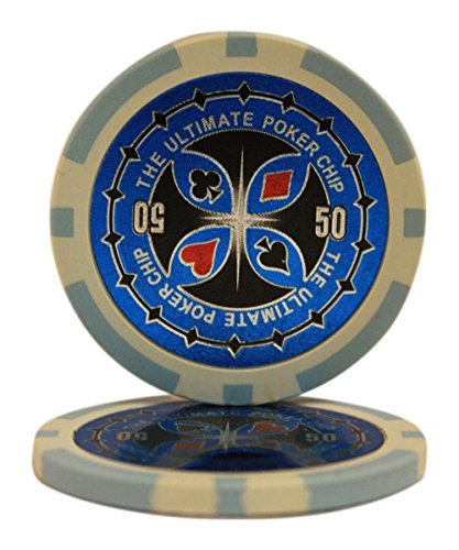 MRC 500pcs Ultimate Laser Poker Chips Set with Aluminum Case