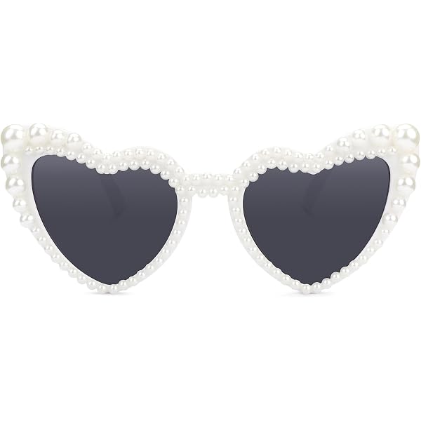 Tanganan Heart Sunglasses Love Heart Pearl Sunglasses for  display picture 3