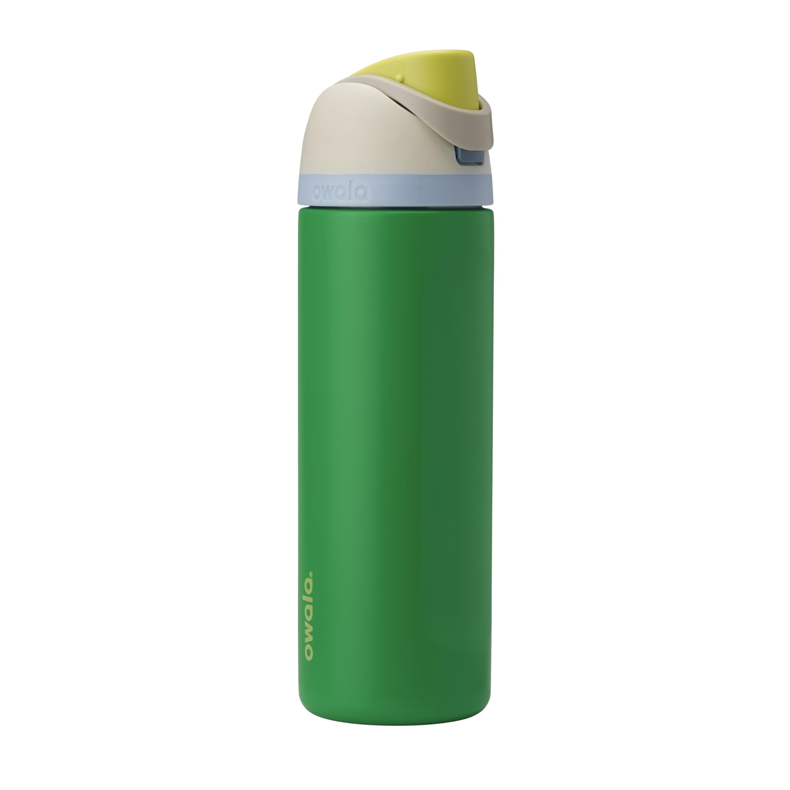Photo 1 of Owala FreeSip Insulated Stainless Steel Water Bottle with Straw, BPA-Free Sports Water Bottle, Great for Travel, 24 Oz, Putting Green