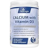 (240 Softgels) 1200mg CALCIUM + 1000IU Vitamin D3 Complex - Promotes Bone Health, Reduce the Risk of Osteoporosis