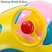 UClever Baby Swimming Pool Float Inflatable Seat Boat with Canopy