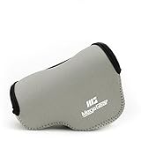 MegaGear MG064 Ultra Light Neoprene Camera Case Compatible with Sony Alpha A6400, A6500, A6300, A6000 (16-50 mm)-Gray