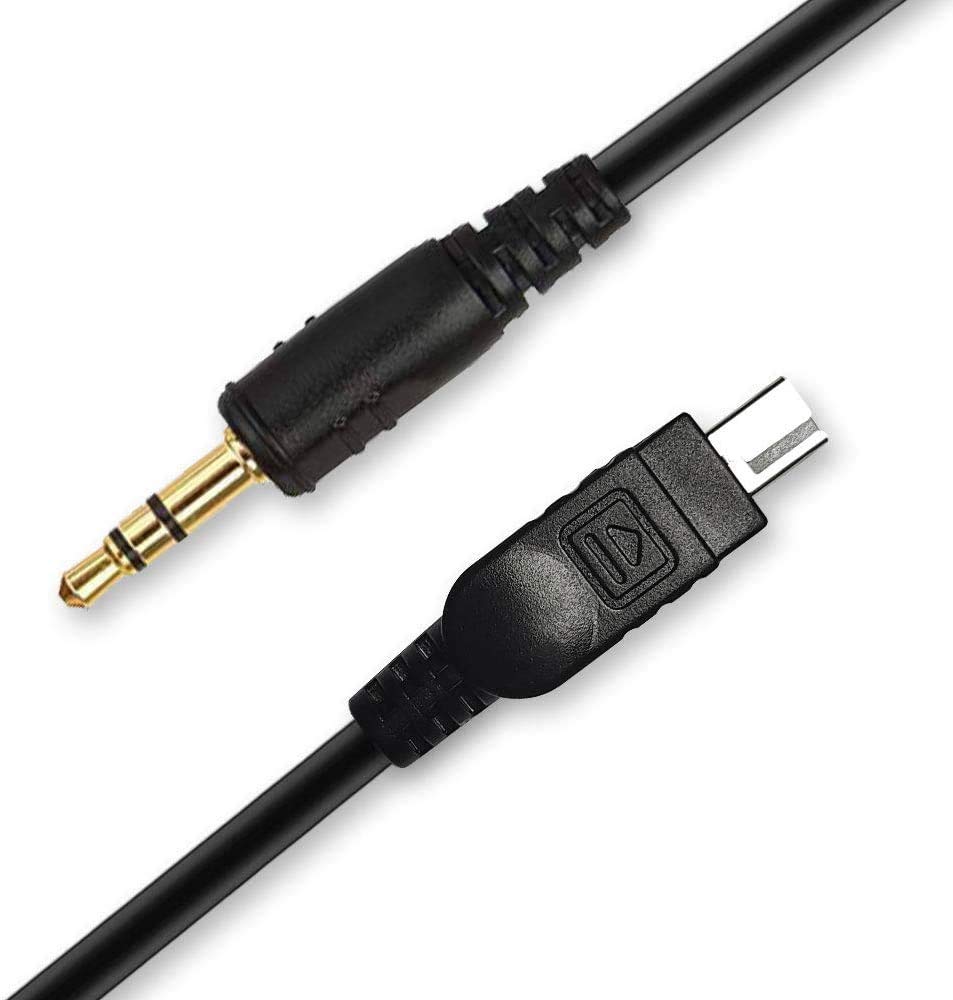 PHOLSY 3.5mm Off Camera Shutter Connecting Cable Cord 3.5mm-DC2 Camera Connecting Plug for for Nikon Cameras Compatibility with Pixel Shutter Remote Control TW283-Series
