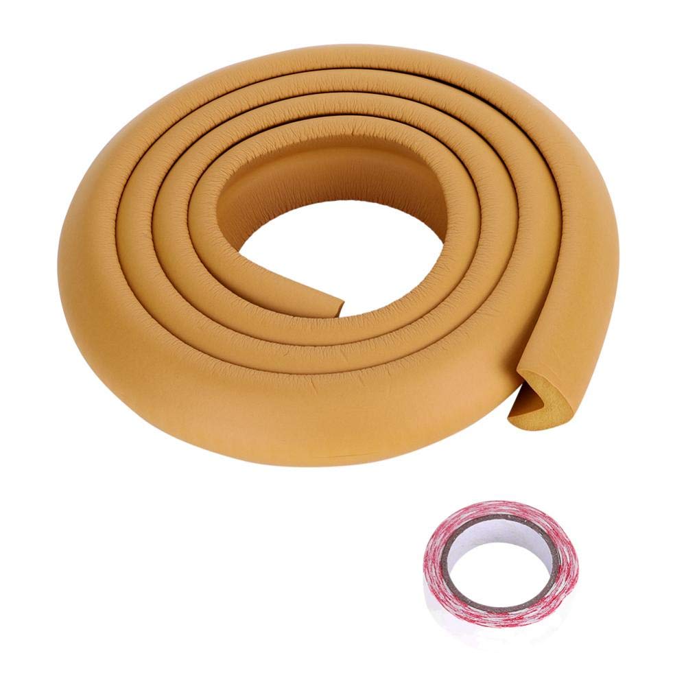 Fdit Bumper Protector Rubber for Kids Plastic Corner Guards for Corners and Edges Kids Premium (Brown)
