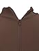 JustinCostume Kids Spandex Turtleneck Full Body Unitard Costume, 12, Brown