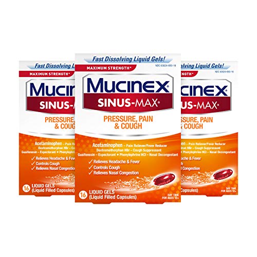 Mucinex SinusMax Maximum Strength Pressure, Pain & Cough, Sinus