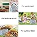 Buringer Reusable Insulated Lunch Bag Cooler Tote Box Meal Prep for Men & Women Work Picnic or Travel （Blue Flamingos）