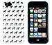 iPhone 5 / 5S Case, DandyCase PERFECT PATTERN *No Chip/No Peel* Flexible Slim Case Cover for Apple iPhone 5 / 5S - LIFETIME WARRANTY [Navy Blue Moose]