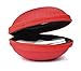 Case Star Red Earphone handsfree headset HARD EVA Case - Clamshell/MESH Style with Zipper Enclosure, Inner Pocket, and Durable Exterior + Silver Climbing Carabiner With Case star cellphone bag