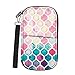 Family Passport Holder, Fintie RFID Blocking Zipper Case Document Organizer, Moroccan Love