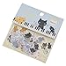 We-buys Cute Cats Stickers Transparent Diary Scrapbooking Labels Decorative Tags 80 Pcs