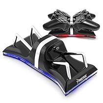 Insten Dual Charging Back Stand Docking Station with LED light Indicator Compatible with Sony PlayStation PS3 / PS 3 Slim Controller, Black