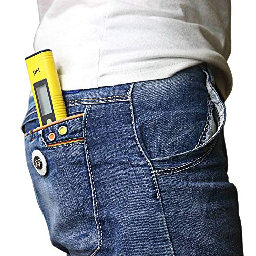 KETOTEK Digital PH Meter, PH Meter with ATC, Water PH Test Meter with 0.00-14.00PH Measure Range for Drinking Water, Hydroponics, Aquariums, Swimming Pools. High Accuracy 0.01 PH Pen Tester