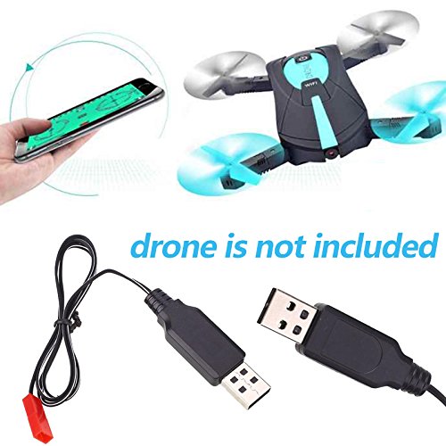 Cewaal Drone USB Charing Cable For JY018 Mini Foldable RC 4-Axis Aircraft,Quadcopter Replacement Part Kits Accessories