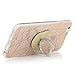 YOKIRIN iPhone 6 Case,iPhone 6S Case,Shiny Powder Sparkle Series Drop Protection Soft TPU Frame + Hard PC Plastic Hybrid Slim Fit Cover with 360 Degree Rotating Magnetic Ring Holder & Stylus Pen,Gold