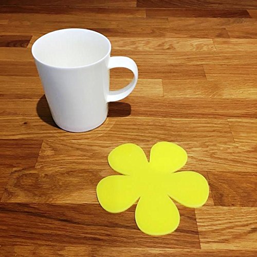 Super Cool Creations Coasters - Daisy Shaped - Yellow - 8 Set