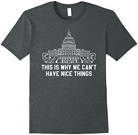 Mens This Is Why We Can't Have Nice Things T-Shirt XL Dark Heather