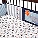 Lambs & Ivy Future All Star 4-Piece Crib Bumper - Blue, Gray, Animals, Sports