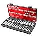 CARBYNE 33-Piece Master Hex (Allen) Bit Socket Set | SAE & Metric. Includes Metric 2mm - 19mm, SAE 5/64 in. - 3/4 in., S2 Steel Bits, Cr-V Sockets, Durable Case | 1/4, 3/8, & 1/2 in. Drive