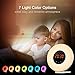 Bduck RR-18-1-8-7 [2018 UPGRADED] Sunrise Wake Up Light Digital Alarm Clock - Sunrise & Sunset Simulation with FM Radio, 7 Colors, 6 Natural Sounds and Touch Control for bedrooms (White)