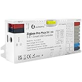 GLEDOPTO ZigBee 3.0 LED Strip Light Controller Pro Max 5 in 1 RGBCCT RGBW RGB CCT Dimmer Monochrome Color White Light Mix PWM Dimming 20A Pluggable Fuse App Voice Control (ZigBee Hub Require)