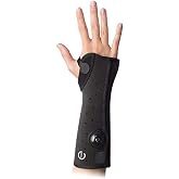 EXOS 312-41-1111 Short Arm Fracture Brace, Open Thumb, Left, Small, Black