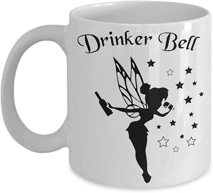 Amazon Co Jp Drinker Bell グリッターワイングラス コーヒーマグ ガールフレンド ティンカーベル ディズニー Bff パーソナライズ ママ ワイン おもしろワイングラス ホーム キッチン